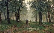 Ivan Shishkin Rain in an Oak Forest Spain oil painting artist